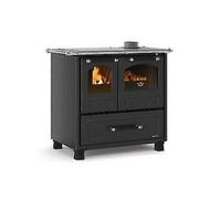 Nordica Familia 4.5 Cocina Estufa Madera Horno 41L Hogar Hierro Fundido Negro
