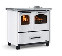 La Nordica Extraflame Cocina Estufa de Leña Familia 4,5 Blanca 7,5kW 215m ³