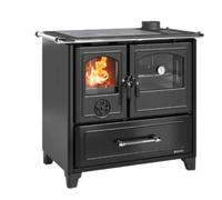 NORDICA FAMILY VST NEGRO COCINA ESTUFA DE LEÑA HORNO 41L FOCO GHISA 3006280