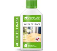 Nordicare Aceite de linaza [250ml] para la protección de la madera I Barniz de aceite de linaza para el interior I Aceite cocido de linaza para muebles, aceite de madera, aceite de lino