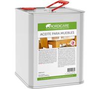Nordicare Aceite para muebles [2,5L] Aceite incoloro para madera para el cuidado de roble, haya, nogal, pino. Esmalte para madera a base de aceite de linaza. Barniz de aceite de linaza