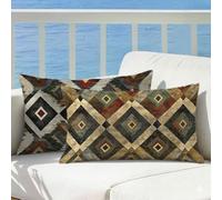 nórdico Funda Cojin 40x80 Juego de 2 Boho, Cojines Exterior Impermeable Lino Decorativos Funda Almohada Patrón Impresión Doble Cara con Cremallera para Sofá Decoración Hogar Regalo Mujer, Cod760