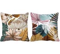 nórdico Funda Cojin 60 x 60 Juego de 2, Moderno Cojines Exterior Suave Fundas Cojines Cama Decorativos con Cremallera Invisible para Sala de Estar Verano Otoño Jardín Terraza Banco Decoracion 1z-1001u