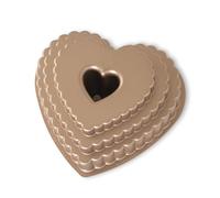 'NordicWare molde "Corazón de Corona - Corazón Molde, aluminio, plateado, 26,7 x 25,4 x 11 cm, 1 unidad