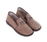 NORDIKAS - Zapatillas de Casa Hombre Top Line Cordele Moka - Pantunflas Antideslizantes Hechas en España con Suela de Memoria (Moka, Sistema tallas calzado EU, Adulto, Hombre, Números, mediano, 47)