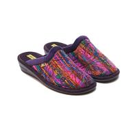 NORDIKAS - Zapatillas de Casa Mujer Top Line Tequila - Pantunflas Antideslizantes Hechas en España con Suela de Memoria (Purpura, Sistema tallas calzado EU, Adulto, Mujer, Números, mediano, 37)