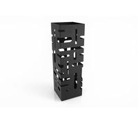 NORDIQ - Paraguero Metálico - Paragueros Modernos y Decorativos - Paragueros Originales para Entrada, Recibidor, Oficina o Comercio | Paragüero de Diseño Elegante y Funcional - Diseño Lineal - Negro