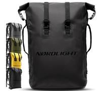 Nordlight Mochila impermeable Dry Bag 35l - (Negro) Roll Top Backpack con correa de transporte acolchada, mochila de bicicleta, mochila de mensajero, senderismo, pesca