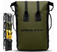 Nordlight Mochila impermeable Dry Bag 35l - (Verde) Roll Top Backpack con correa de transporte acolchada, mochila de bicicleta, mochila de mensajero, senderismo, pesca