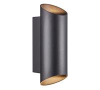 Nordlux 2218231003 Nico Doppio Faretto IP54, Nero, Rotondo