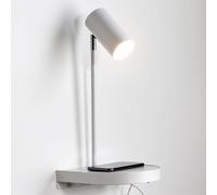 Nordlux Aplique Cody, con estante y puerto USB, blanco True