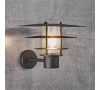Nordlux Aplique de exterior Bastia negro Ø 35 cm