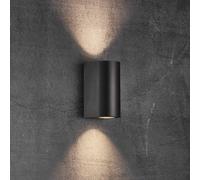 Nordlux Aplique de exterior Canto Maxi 2 Seaside, negro, GU10, 17 cm True