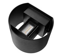 Nordlux Aplique de exterior LED Milda, negro, arriba/abajo, aluminio EC:EPREL:1743489