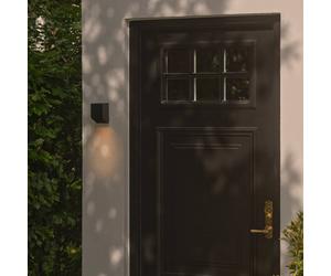 Nordlux Aplique de exterior Nico Square, negro, aluminio, down, IP54