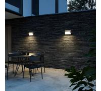 Nordlux Aplique de exterior Pontio 27 angular, arena