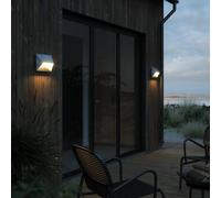 Nordlux Aplique de exterior Pontio 27 angular, galvanizado