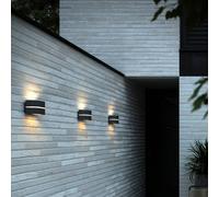 Nordlux Aplique de exterior Sibelis, E27, plástico, antracita