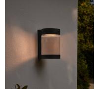 Nordlux Aplique de exterior solar Coupar, negro, plástico, IP44