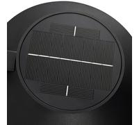 Nordlux Aplique de exterior solar LED Justina, negro, sensor, metal