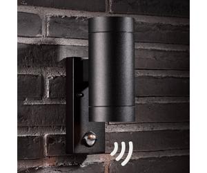 Nordlux Aplique de exterior Tin Maxi Double Sensor, negro