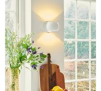Nordlux Aplique de pared Belir up/down con enchufe, blanca