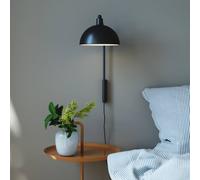 Nordlux Aplique Ellen 20 con cable + enchufe, negro True