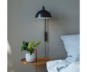 Nordlux Aplique Ellen 20 con cable + enchufe, negro True