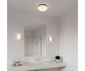 Nordlux Aplique Foam en forma ovalada con IP44, negro