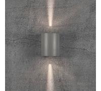 Nordlux Aplique LED de exterior Canto 2, 10 cm, gris EC:EPREL:788234