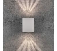 Nordlux Aplique LED de exterior Canto Kubi 2, 10cm, blanco
