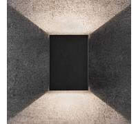 Nordlux Aplique LED de exterior Fold, 10 x 15 cm, negro