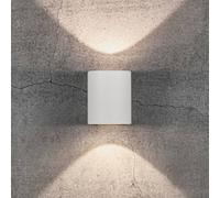 Nordlux Aplique LED para exterior Canto 2, blanco, 10 cm, luz hacia arriba/abajo, IP44