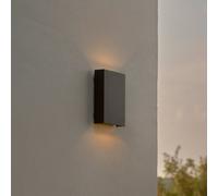 Nordlux Aplique LED para exterior Fold Seaside up/down, 15 x 21 cm, negro True