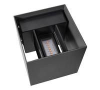 Nordlux Aplique LED para exterior Milda kubi, antracita, arriba/abajo, aluminio EC:EPREL:1743486