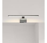 Nordlux Aplique para baño LED Marlee, metal, acabado cromado, 50 cm, 3.000K