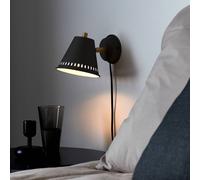 Nordlux Aplique Pine con enchufe, negro