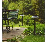 Nordlux Bolardo luminoso LED Justina, detector de movimiento, negro True