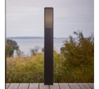 Nordlux Bolardo luminoso Sidara 95 Seaside, negro, aluminio, IP44, E27