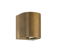 Nordlux Canto 2, lámpara de pared LED, latón