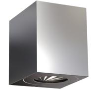 Nordlux Aplique LED para exterior Canto Kubi 2, 10 cm, acero inoxidable EC:EPREL:788250
