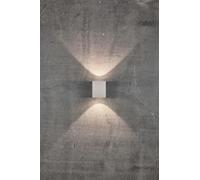 Nordlux Aplique LED de exterior Canto Kubi 2, 10cm, blanco