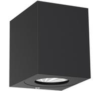 Nordlux Aplique para exterior Canto Kubi 2 Seaside, negro, aluminio, 10 cm EC:EPREL:1592028