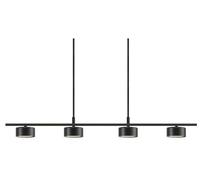Nordlux Clyde lámpara colgante 4x5 W negro 2010813003