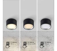 Nordlux Downlight LED Fallon 3 step dim, blanco/acero True