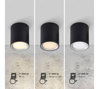 Nordlux Downlight LED Fallon long 3 step dim negro/acero True