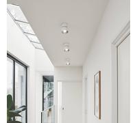 Nordlux Downlight Pitcher, blanco/plata, 1 luz, metal, GU10