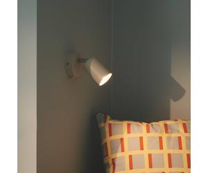 Nordlux Explore foco de pared con cable y enchufe, GU10, beige