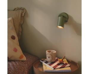 Nordlux Explore foco de pared con cable y enchufe, GU10, verde