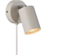 Nordlux Explore foco de pared con cable y enchufe, GU10, beige